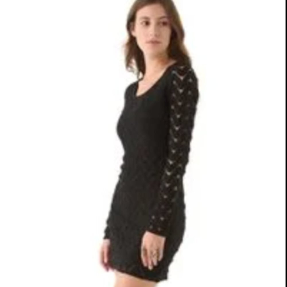 Free People Wild Thing Black Lace Dress